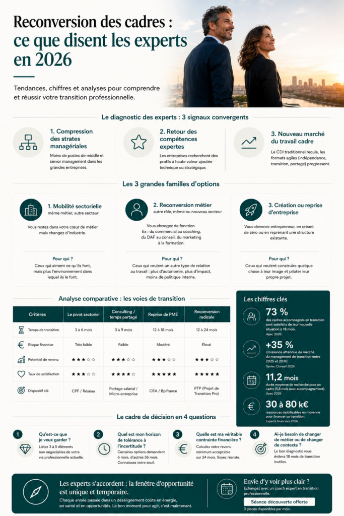 Ce que disent les experts de la reconversion professionnelle des cadres en 2026