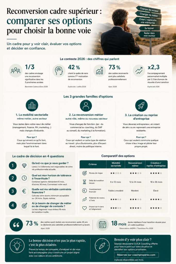 infographie choisir sa reconversion professionnelle