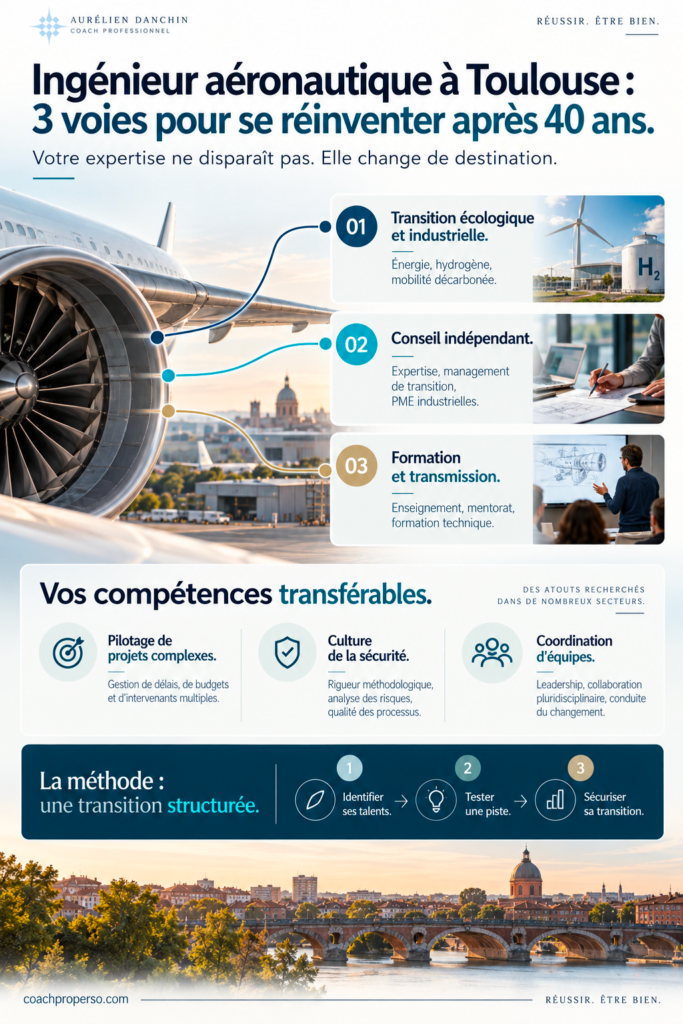 Reconversion ingénieur aéronautique Toulouse : 3 voies professionnelles après 40 ans